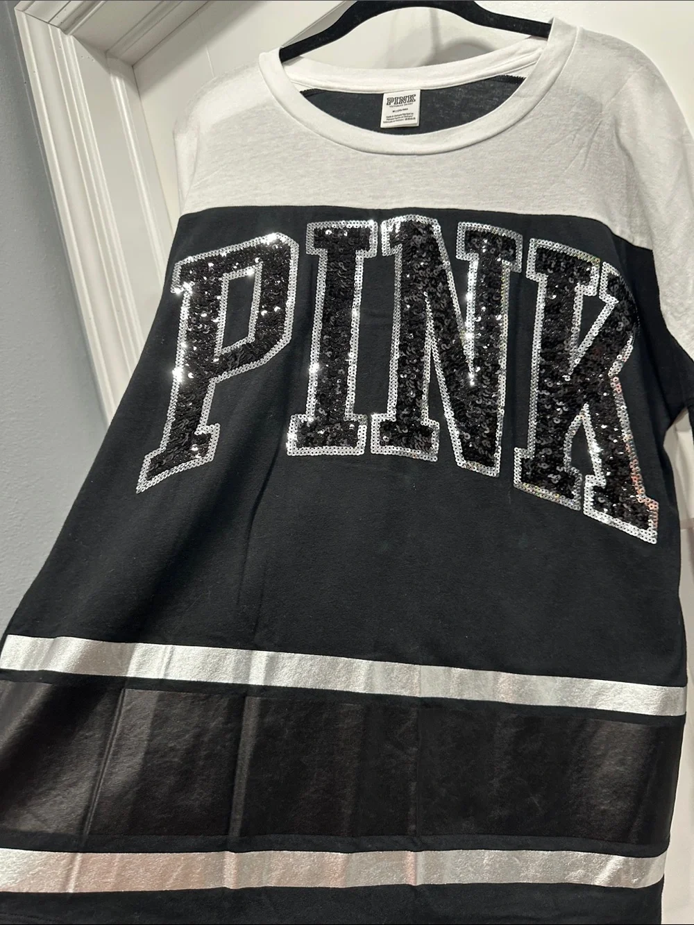 VS PINK Black Bling Top - XS - Picture 3 of 6